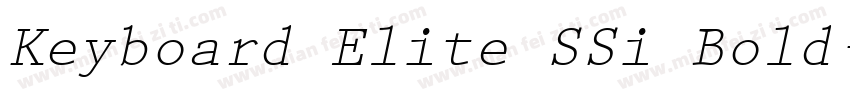 Keyboard Elite SSi Bold字体转换